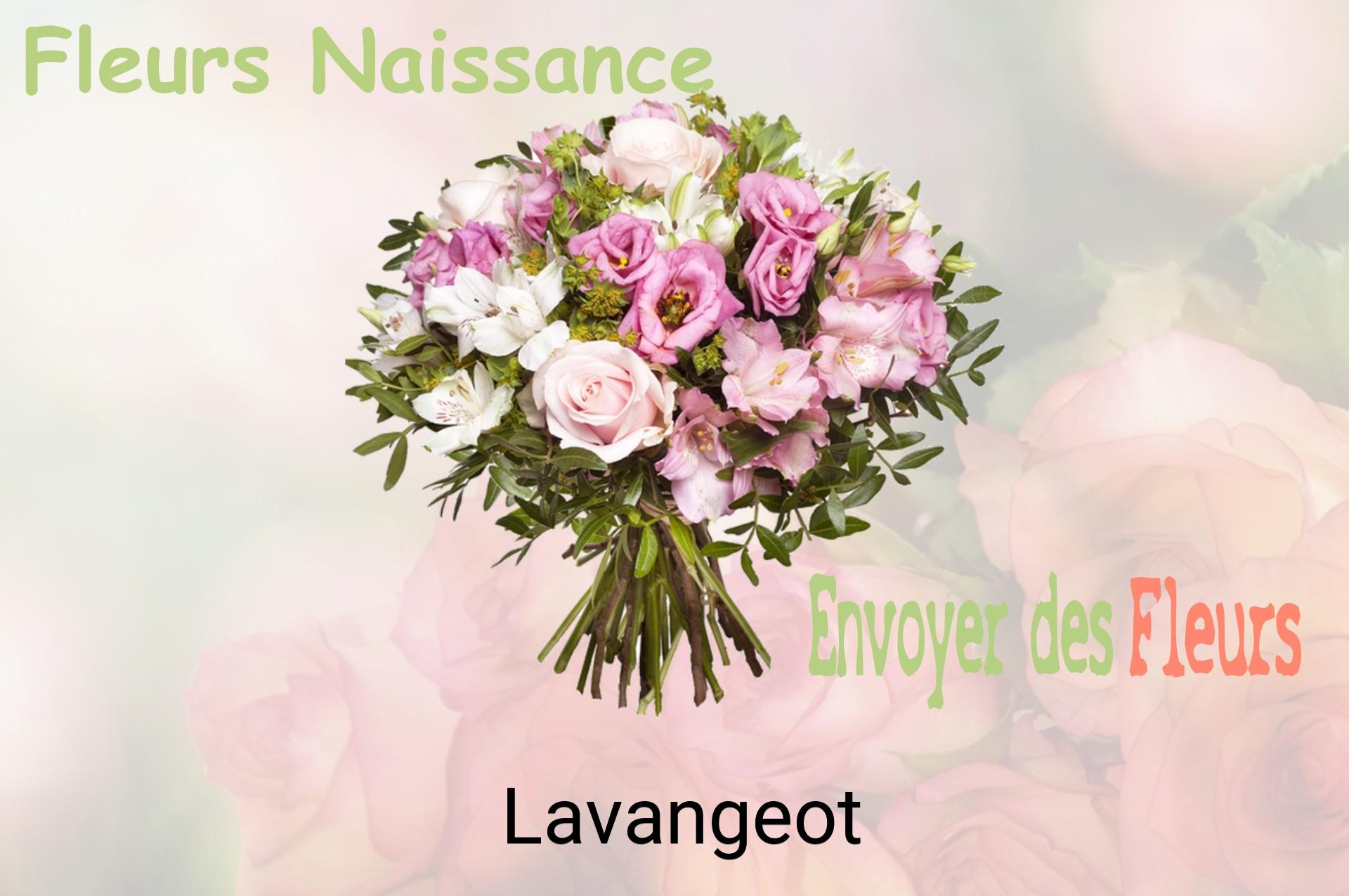 Bouquet de fleurs de naissance livré à Lavangeot